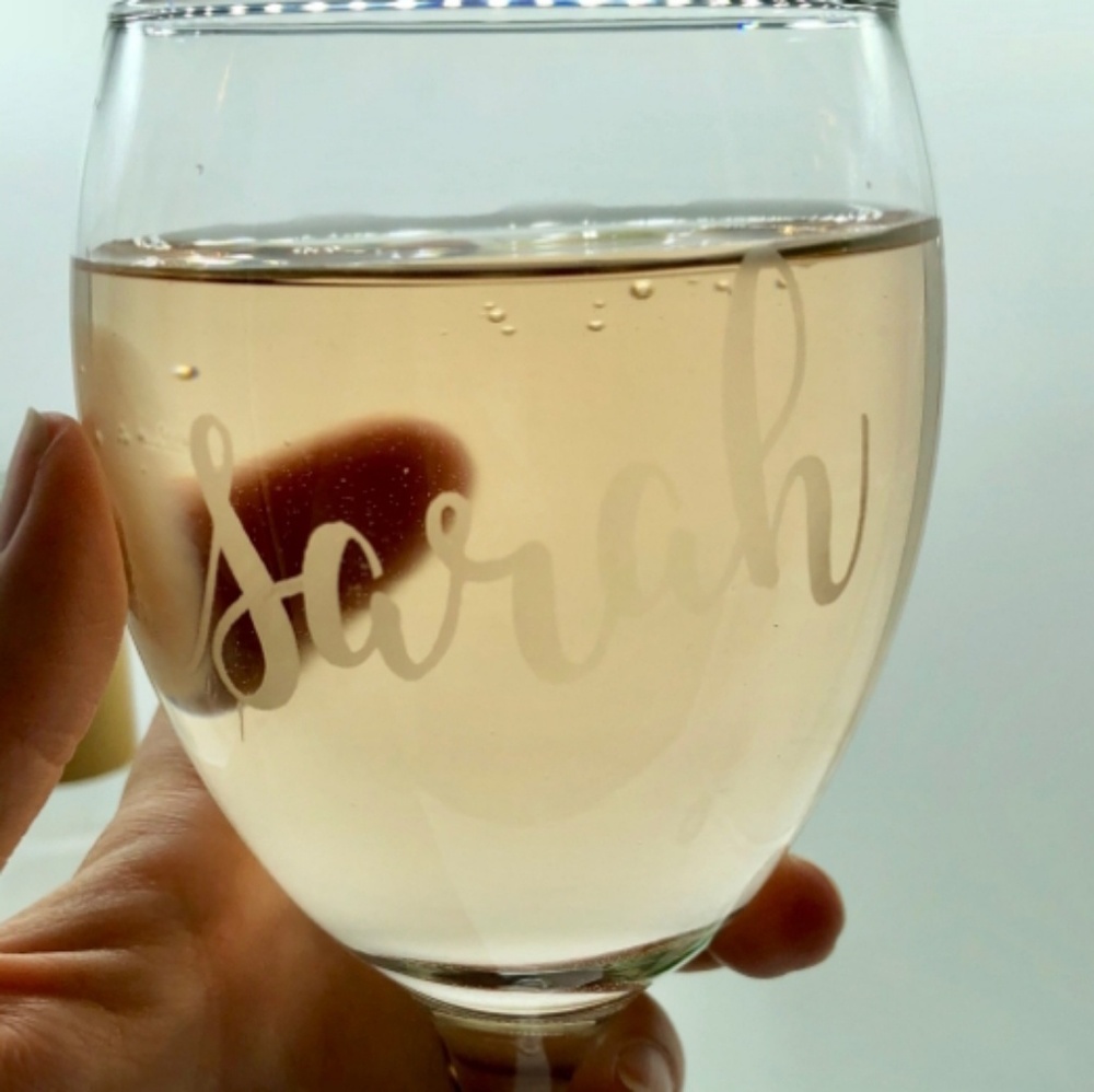 Etch Wine or Champagne Glasses